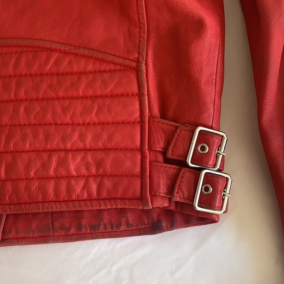 IRO Leather Jacket - Vintage Red - Picture 7 of 9